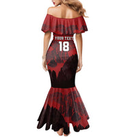 Custom Aosta Valley Mermaid Dress Mont Blanc Sporty Style - Wonder Print Shop