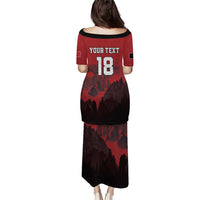 Custom Aosta Valley Puletasi Mont Blanc Sporty Style - Wonder Print Shop