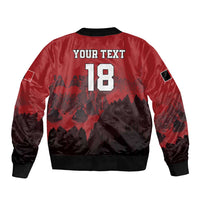 Custom Aosta Valley Sleeve Zip Bomber Jacket Mont Blanc Sporty Style - Wonder Print Shop