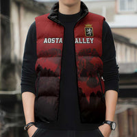 Custom Aosta Valley Sleeveless Puffer Jacket Mont Blanc Sporty Style - Wonder Print Shop