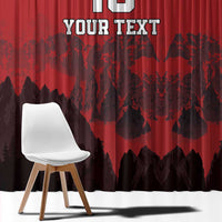 Custom Aosta Valley Window Curtain Mont Blanc Sporty Style - Wonder Print Shop