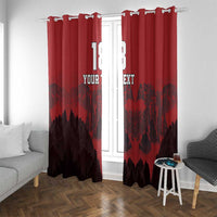 Custom Aosta Valley Window Curtain Mont Blanc Sporty Style - Wonder Print Shop