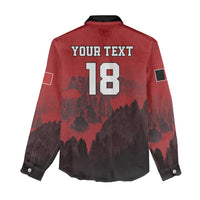 Custom Aosta Valley Women Casual Shirt Mont Blanc Sporty Style - Wonder Print Shop