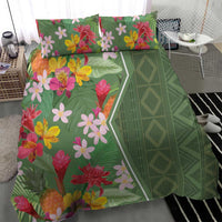 Africa Tropical Flowers Bedding Set Green Version - Wonder Print Shop