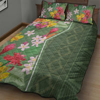 Africa Tropical Flowers Quilt Bed Set Green Version - Wonder Print Shop