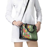 Africa Tropical Flowers Shoulder Handbag Green Version