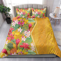 Africa Tropical Flowers Bedding Set Yellow Version - Wonder Print Shop