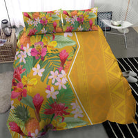 Africa Tropical Flowers Bedding Set Yellow Version - Wonder Print Shop