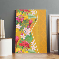 Africa Tropical Flowers Canvas Wall Art Yellow Version - Wonder Print Shop