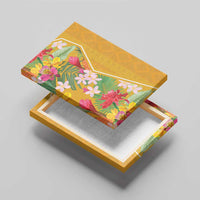 Africa Tropical Flowers Canvas Wall Art Yellow Version - Wonder Print Shop