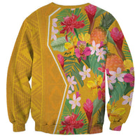 Africa Tropical Flowers Sweatshirt Yellow Version - Wonder Print Shop