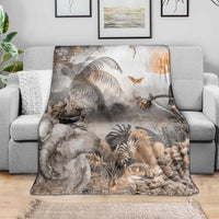 Africa Safari Animals Blanket