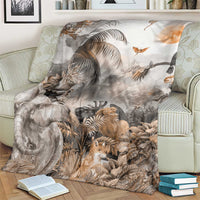 Africa Safari Animals Blanket