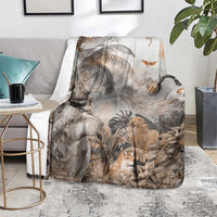 Africa Safari Animals Blanket