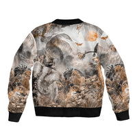 Africa Safari Animals Bomber Jacket - Wonder Print Shop