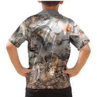 Africa Safari Animals Family Matching Mermaid Dress and Hawaiian Shirt - Wonder Print Shop