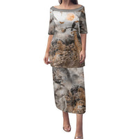 Africa Safari Animals Family Matching Puletasi and Hawaiian Shirt - Wonder Print Shop