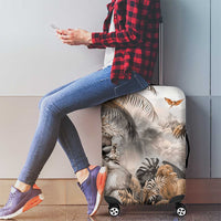 Africa Safari Animals Luggage Cover - Wonder Print Shop