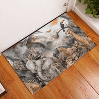 Africa Safari Animals Rubber Doormat - Wonder Print Shop