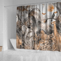 Africa Safari Animals Shower Curtain