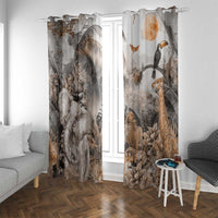 Africa Safari Animals Window Curtain - Wonder Print Shop
