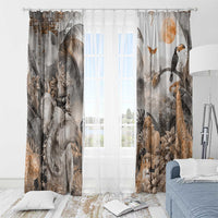 Africa Safari Animals Window Curtain - Wonder Print Shop