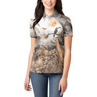 Africa Safari Animals Women Polo Shirt - Wonder Print Shop