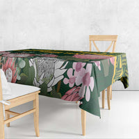Personalized South Africa King Protea Tablecloth With Kente Patterns - Wonder Print Shop