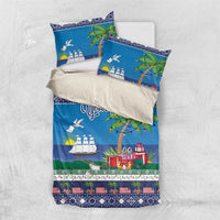 Personalized Liberia Christmas Bedding Set The Love of Liberty Brought Us Here - Wonder Print Shop
