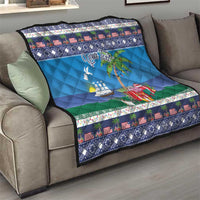 Personalized Liberia Christmas Quilt The Love of Liberty Brought Us Here - Wonder Print Shop