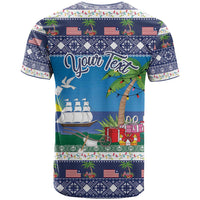 Personalized Liberia Christmas T Shirt The Love of Liberty Brought Us Here - Wonder Print Shop