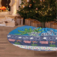 Personalized Liberia Christmas Tree Skirt The Love of Liberty Brought Us Here - Wonder Print Shop