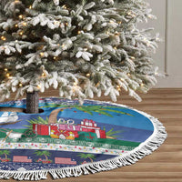 Personalized Liberia Christmas Tree Skirt The Love of Liberty Brought Us Here - Wonder Print Shop