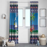 Personalized Liberia Christmas Window Curtain The Love of Liberty Brought Us Here - Wonder Print Shop
