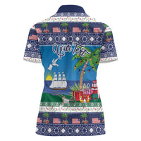 Personalized Liberia Christmas Women Polo Shirt The Love of Liberty Brought Us Here - Wonder Print Shop