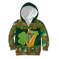 Personalized Ireland Christmas Kid Hoodie Irish Harp With Lucky Shamrock - Wonder Print Shop