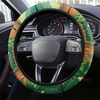 Ireland Christmas Steering Wheel Cover Irish Harp With Lucky Shamrock - Wonder Print Shop