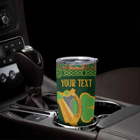 Personalized Ireland Christmas Tumbler Cup Irish Harp With Lucky Shamrock - Wonder Print Shop