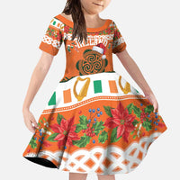 Personalized Ireland Christmas Family Matching Long Sleeve Bodycon Dress and Hawaiian Shirt Irish Shamrock Celtic Nollaig Shona Dhuit - Wonder Print Shop