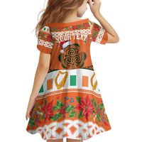 Personalized Ireland Christmas Family Matching Long Sleeve Bodycon Dress and Hawaiian Shirt Irish Shamrock Celtic Nollaig Shona Dhuit - Wonder Print Shop