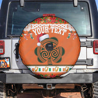 Personalized Ireland Christmas Spare Tire Cover Irish Shamrock Celtic Nollaig Shona Dhuit - Wonder Print Shop