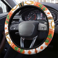 Ireland Christmas Steering Wheel Cover Irish Shamrock Celtic Nollaig Shona Dhuit - Wonder Print Shop