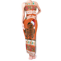 Personalized Ireland Christmas Tank Maxi Dress Irish Shamrock Celtic Nollaig Shona Dhuit - Wonder Print Shop