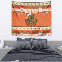 Personalized Ireland Christmas Tapestry Irish Shamrock Celtic Nollaig Shona Dhuit - Wonder Print Shop