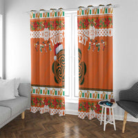 Personalized Ireland Christmas Window Curtain Irish Shamrock Celtic Nollaig Shona Dhuit - Wonder Print Shop