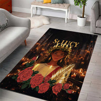 Happy St. Lucy Area Rug Light of Christ - Wonder Print Shop