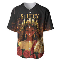 Happy St. Lucy Baseball Jersey Light of Christ - Wonder Print Shop