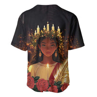 Happy St. Lucy Baseball Jersey Light of Christ - Wonder Print Shop