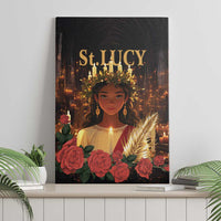 Happy St. Lucy Canvas Wall Art Light of Christ - Wonder Print Shop
