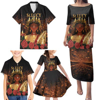 Happy St. Lucy Family Matching Puletasi and Hawaiian Shirt Light of Christ - Wonder Print Shop